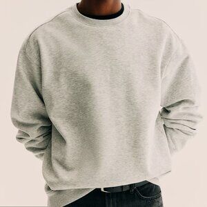 H&M Grey Relaxed Fit Sweatshirt - Men